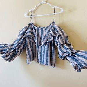 Ruffle Off-the-Shoulder Blouse